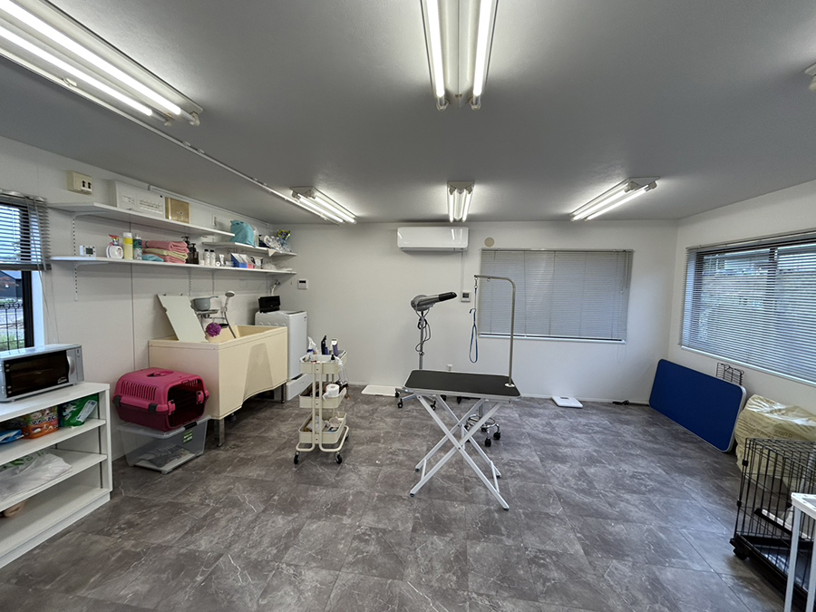 経験豊富なオーナーが優しくトリミングを行うDog salon neuの店内風景