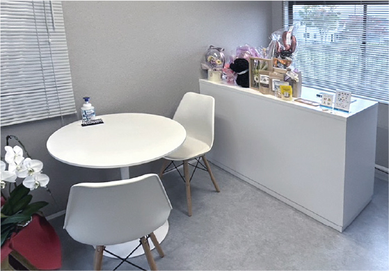 Dog salon neuの清潔で落ち着いた店内